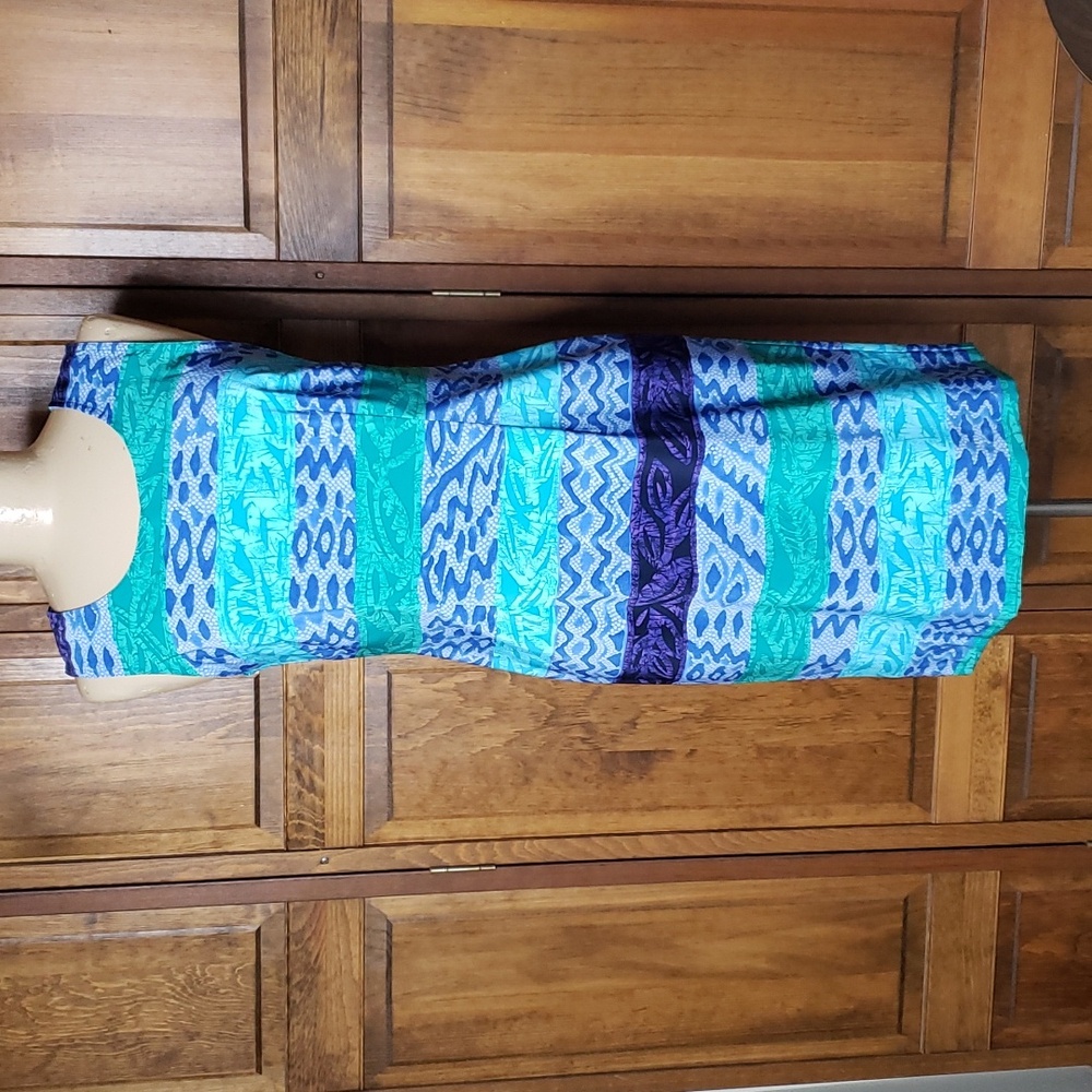 Sleeveless Summer Sheath Midi Dress Sz 6